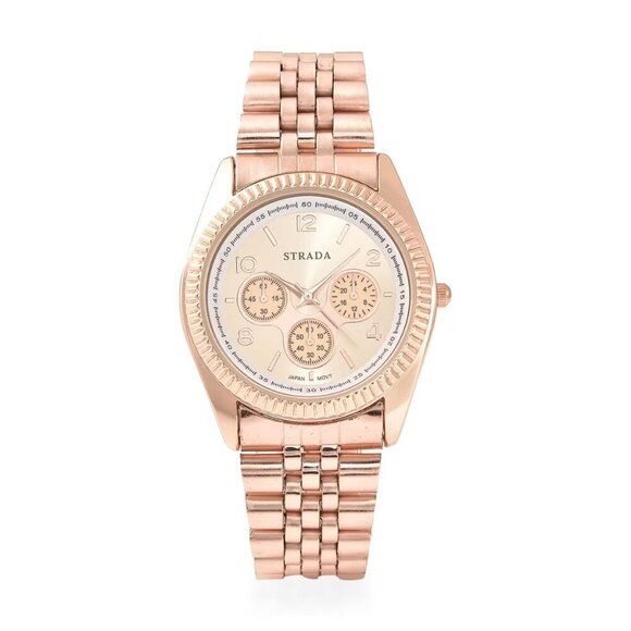 Women’s Rosetone Metal Watch with Japanese Movement - Picture 1 of 3